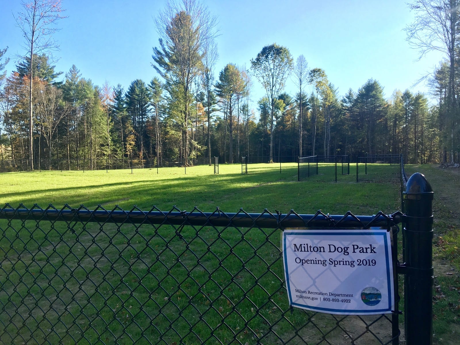 Dog park in Burlington